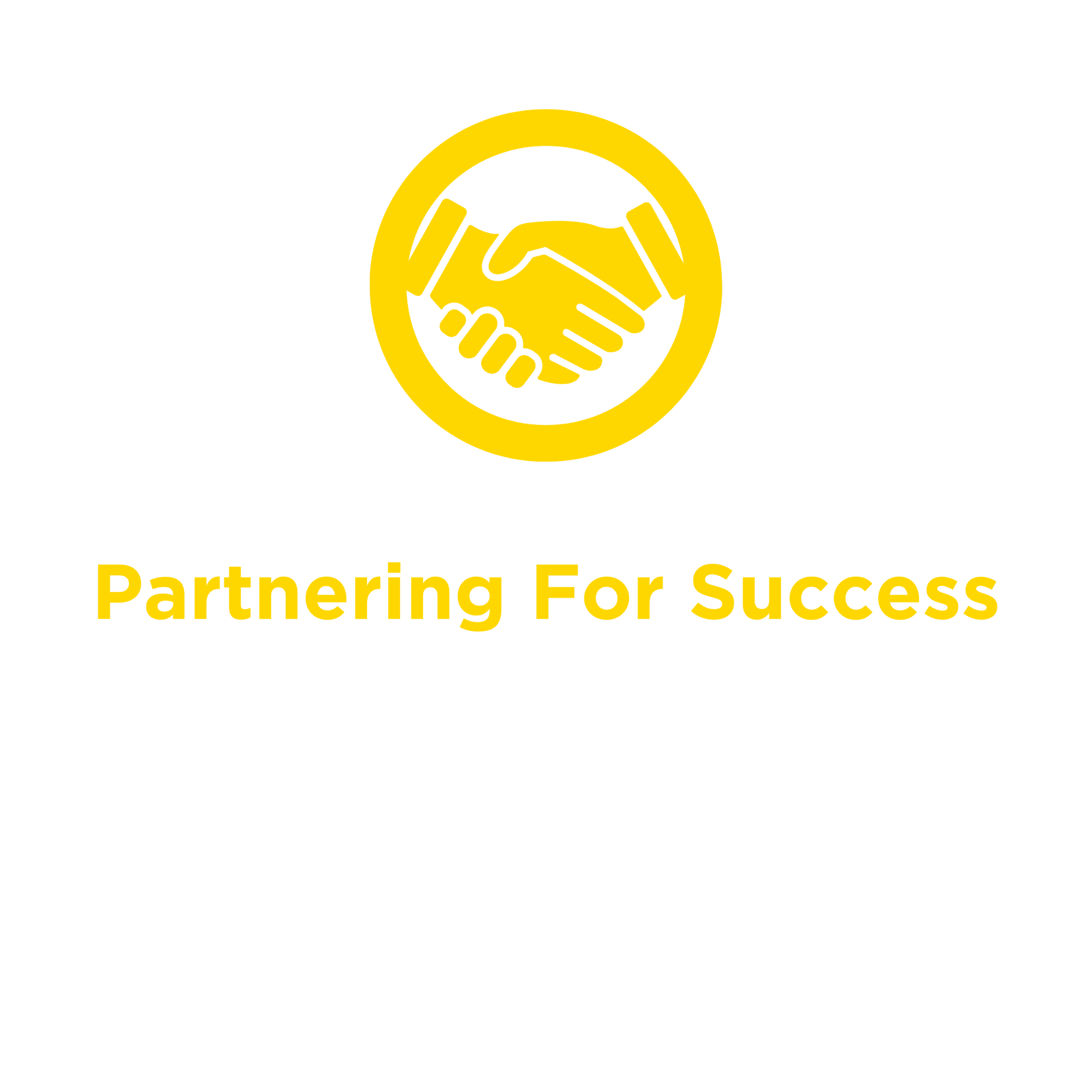 Creative logo about success through partnership.